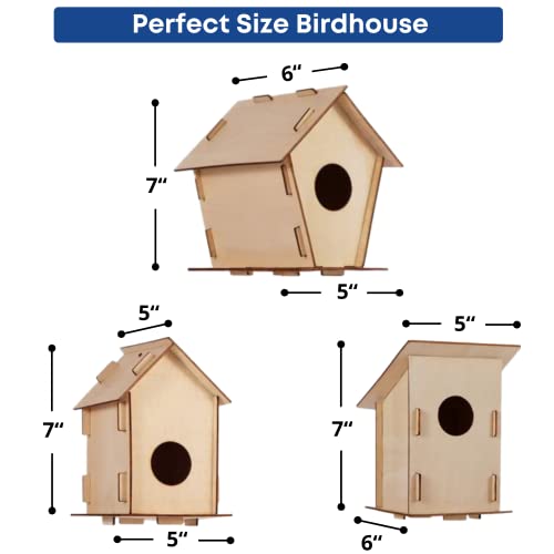 15 Diy Bird House Kits for Children to Build Wood Birdhouse Kits for Kids Paint