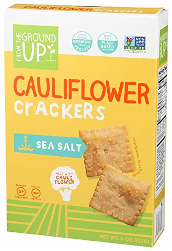 From The Ground Up, Cauliflower Crackers Sea Salt, 4 Ounce