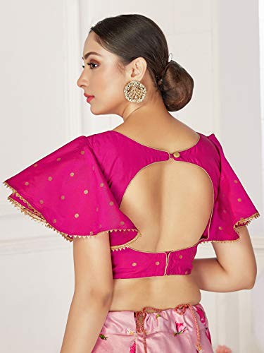 Women's Readymade Blouse For Sarees Indian Designer Cotton Silk