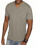 Next Level 6440 Premium Fitted Sueded V-Neck Tee Warm Grey XX-Large