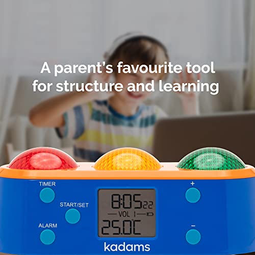 Kadams Visual Timer for Kids Audio Alarm Classroom Productivity Orange
