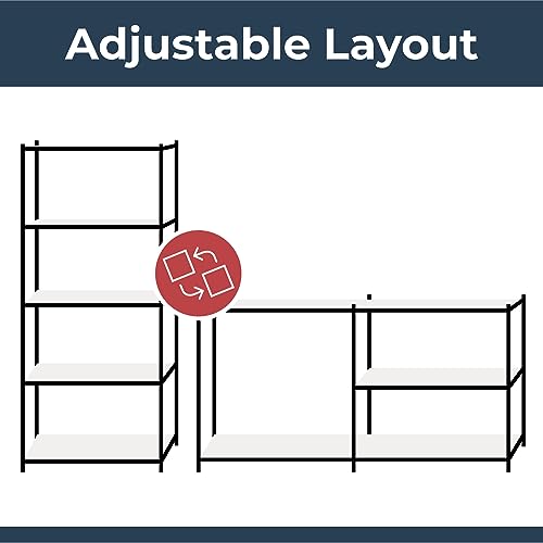 Garage Shelving Units 71 X 47 L X 18 Inches Heavy Duty Racking Shelves for Storage