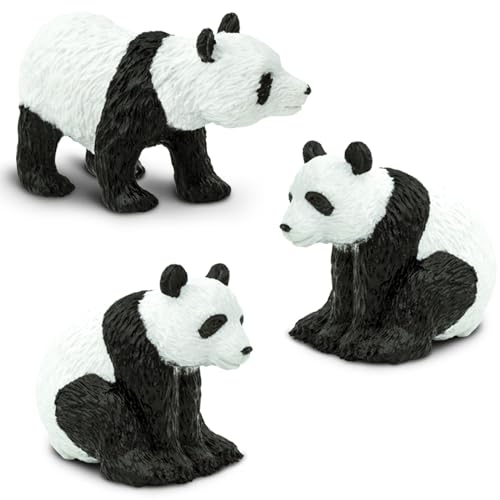 Safari Ltd. Panda TOOB - Set of 9 Hand-Painted Mini Figurines - Educational Toy Figures for Boys, Girls & Kids Ages 3+