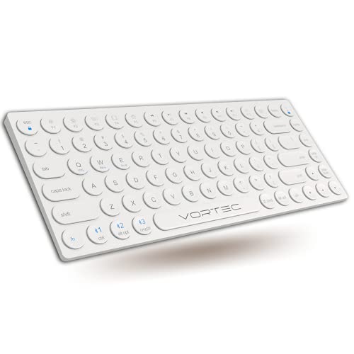 Bluetooth Keyboard Streamlined Compact Multi Device Keyboard by Vortec