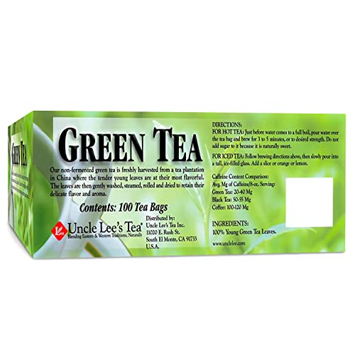 Uncle Lee’s Organic Green Tea 100 Tea Bags