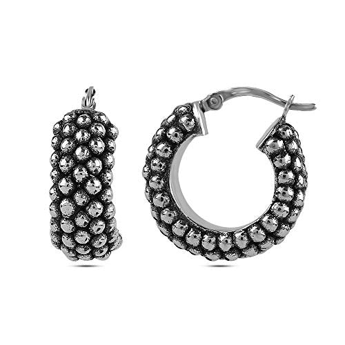 LeCalla Sterling Silver Earrings for Women 20mm