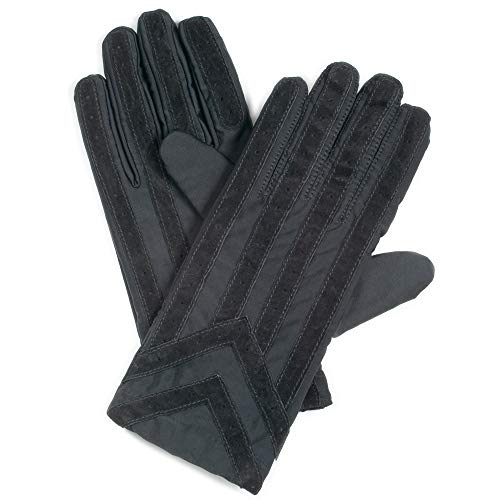 isotoner mens Ti-24028 gloves Black Medium Large US Gloves