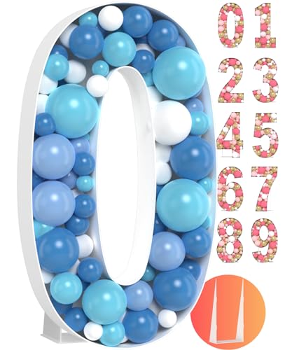 3ft Large Marquee Numbers Easy to Assemble Balloon Frame Mosaic Numbers Girl & Boys