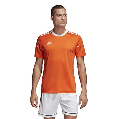 adidas Mens Squadra 17 Soccer Jersey Training Top Football Small Orange White