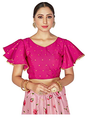 Women's Readymade Blouse for Sarees Indian Designer Cotton Silk