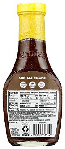 Annies Homegrown Shiitake & Sesame Vinaigrette 8 Ounce