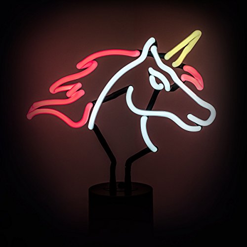 Amped Co Unicorn Desk Light 115x12 Neon Signs Light Up Unicorn Lamps Bedroom