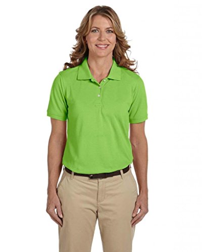 Harriton Ladies' 5.6 Oz. Easy Blend™ Polo XLarge Lime T-shirt