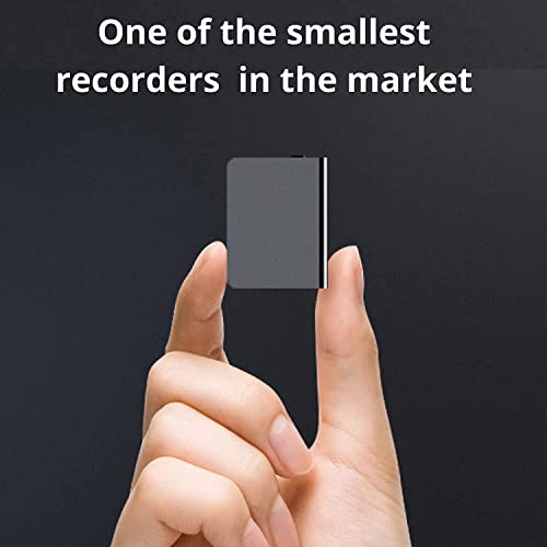 Dododuck Q61 Professional Mini Voice Activated Recorder for Lectures, Meetings, Interviews, 18 Hours Battery, HD Noise Reduction, Now Play Recordings on Your iPhone or Android Phone (16 GB)