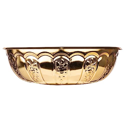 Alisveristime Turkish Hammam Bath Bowl Metal Construction 1.06 Qt Gold