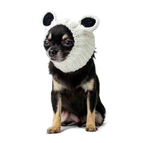 Zoo Snoods Panda Dog Costume - No Flap Ear Wrap Hood for Pets