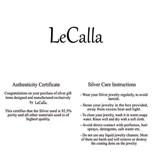 LeCalla 925 Sterling Silver 14K Gold Earring for Women