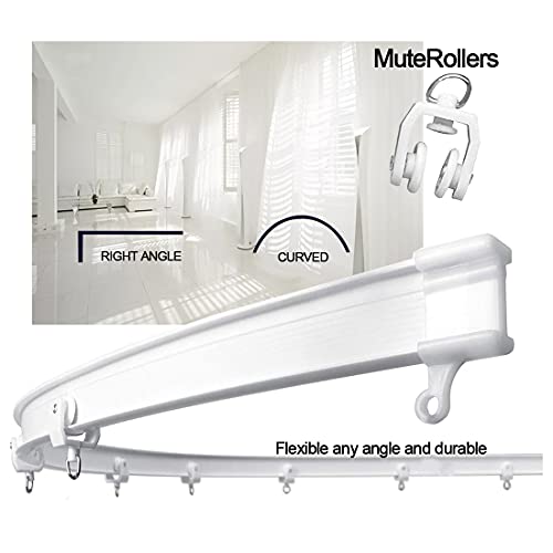 Yuecoofei 5m Flexible Curtain Track Windows Bendable Mounting Accessories DIY