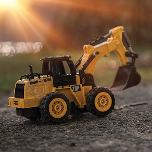 Top Race 5 Channel Remote Control Construction Truck Kids Size Small Hands