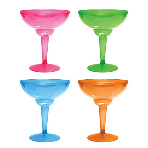 Margarita Glasses Party Essentials Margarita Cups 12 Count Color Assorted Neon