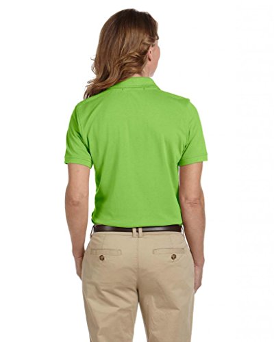 Harriton Ladies' 5.6 Oz. Easy Blend™ Polo XLarge Lime T-shirt