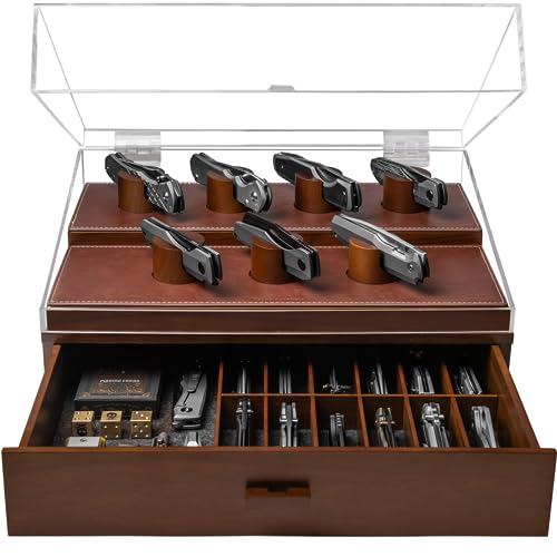 Holme & Hadfield Collection Pocket Knife Display Case for 20-30 Knives