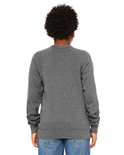 BELLA + CANVAS Youth Sponge Fleece Sweatshirt Large Deep Heather