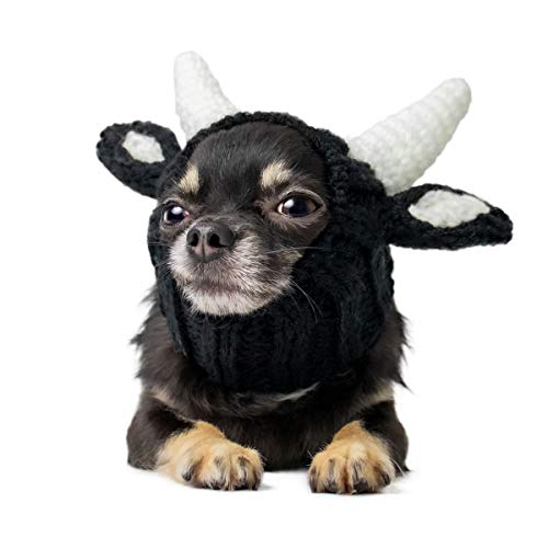 Zoo Snoods Baby Alien Dog Costume - No Flap Ear Wrap Hood for Pets Small