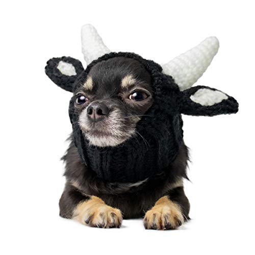 Zoo Snoods Bull Dog Costume No Flap Ear Wrap Hood for Pets