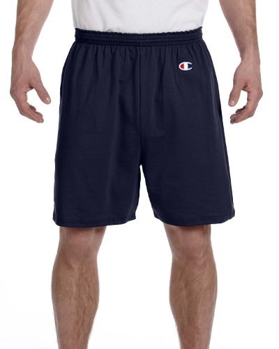 Champion Adult Cotton Gym Shorts, NVY Large