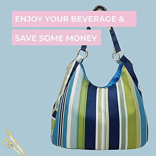 Portovino Swankey Tiki Beverage Wine Tote With Hidden Insulated Flask