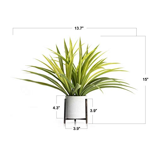 Velener 15 Inch Potted Spider Plant Modern Home Decor Color Green