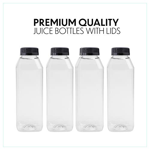 Upper Midland Products Cold Press Masticating Juicer With 16oz Plastic Juice Bottles