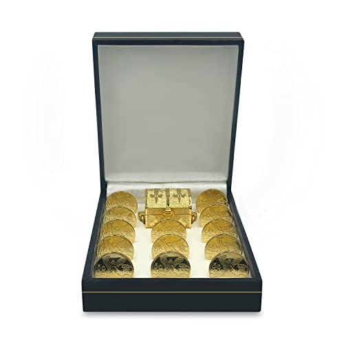Traditional Spanish Wedding Unity Coins Set With Ornate Box