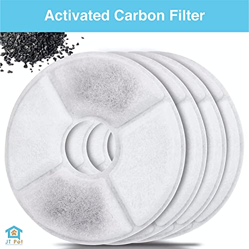 JT Pet Fountain Replacement Carbon Filters Pack of 6 Improve pet drinking water