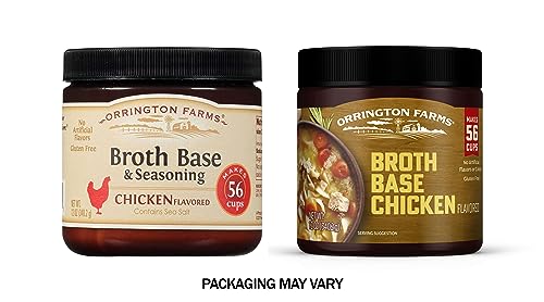 Orrington Farms Chicken Flavored Broth Base & Seasoning 12 Ounce Pack of 6