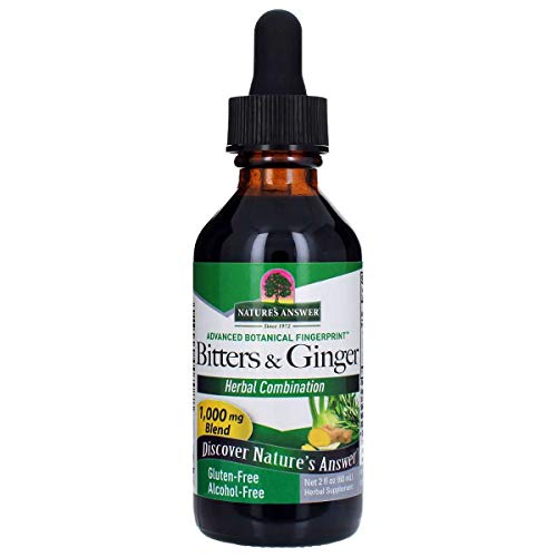 Natures Answer Bitters Ginger 2 Fl Oz Alcohol Free Digestive Support