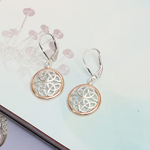 Lecalla 925 Sterling Silver Jewelry Dangle Earrings for Women