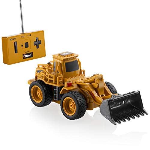 Top Race Mini RC Bulldozer 1:64 Scale Construction Toys TR013