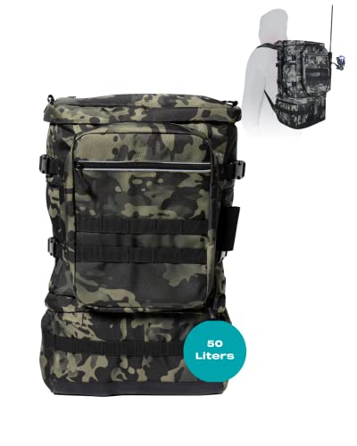 HOOK-EZE HookEze Fishing Tackle Storage Waterproof Backpack Camo