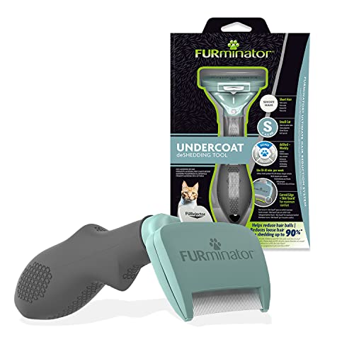 Furminator Undercoat Deshedding Tool for Small Short Hair Cats Under 4.5 Kg