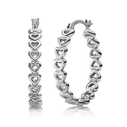 LeCalla Sterling Silver Valentines Day Earrings for Women