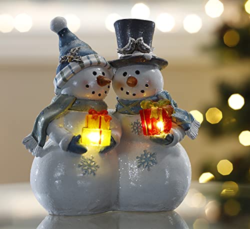 Vp Home Snowman Couple Decor Christmas Lighted Snowmen