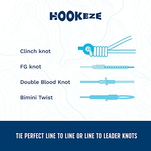 HOOK-EZE Fishing Knot Tying Tool-Original - Yellow