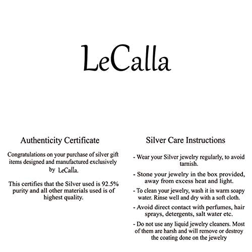 LeCalla Sterling Silver Jewelry Small Earrings for Teen Women Men