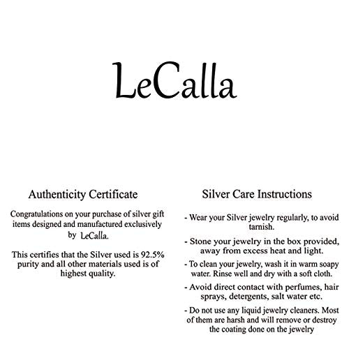 LeCalla 925 Sterling Silver Infinity Heart Charms Bracelets for Women Teen Bracelets
