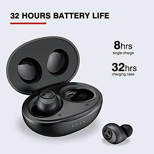 TRANYA Upgraded T10 Wireless Earbuds, 12mm Driver with Premium Deep Bass, Low Latency Game Mode, IPX7 Waterproof, Bluetooth 5.1 in Ear Headphones and Fast Charging