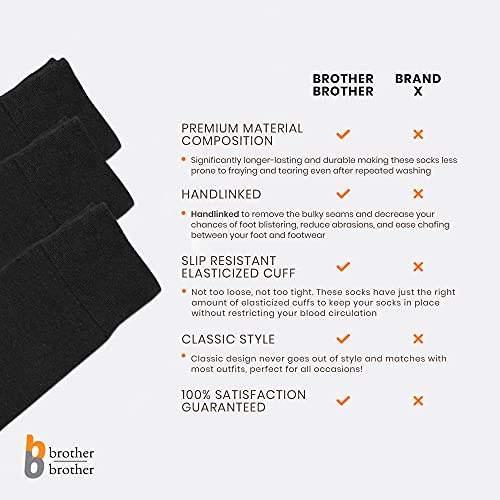 Bb Brother Brother 5 Pairs Over the Calf Dress Socks for Men