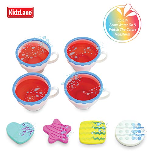 Kidzlane 34 Piece Play Tea Set Color Changing Tea Cups Cookies