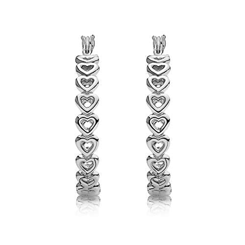 LeCalla Sterling Silver Valentines Day Earrings for Women